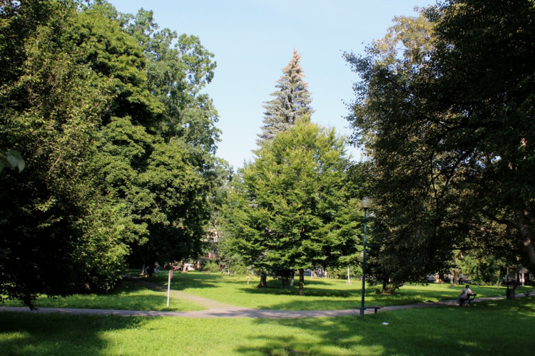 Park nedaleko ZŠ T. G. Masaryka