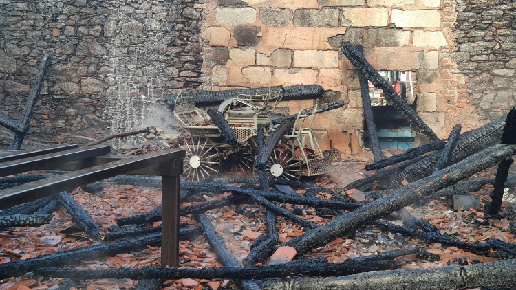 FOTOGALERIE: Požár zemědělského muzea