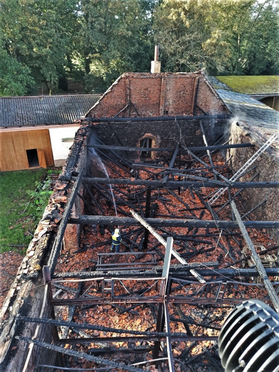 FOTOGALERIE: Požár zemědělského muzea