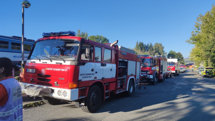 FOTOGALERIE: Srážka dvou vlaků ve Kdyni