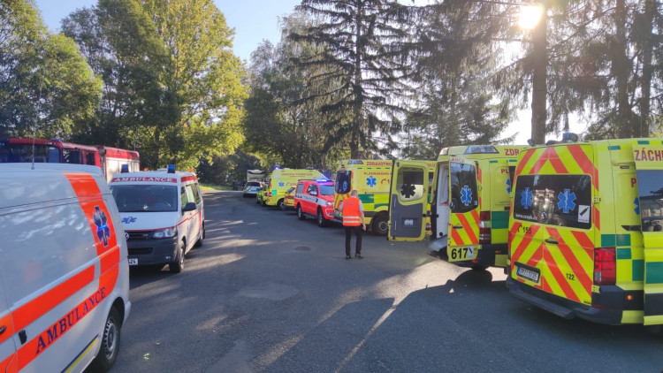 FOTOGALERIE: Srážka dvou vlaků ve Kdyni