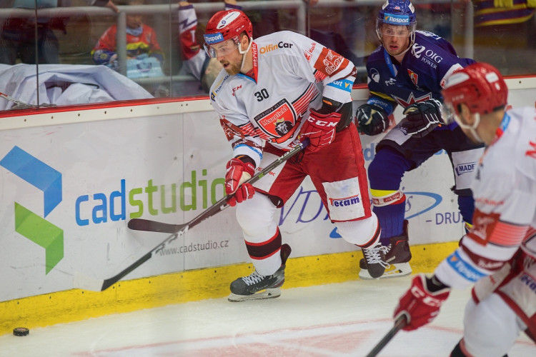 FOTOGALERIE: Motor se po sedmi letech vrátil do extraligy, doma nestačil na neoblíbený Mountfield