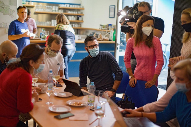 Volební štáb ODS.