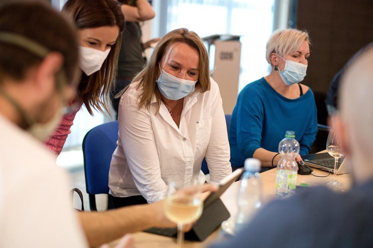 Volební štáb ODS.