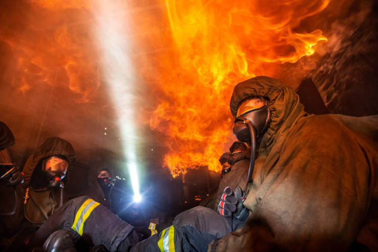 GALERIE: Hasiči trénovali ve FLASHOVER kontejneru