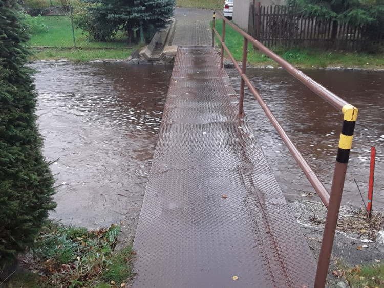 Přívalový déšť na Vysočině, řeka Svratka, 14.10.2020