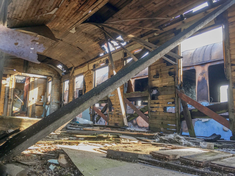 GALERIE: Historické vagóny po požáru v Jaroměři