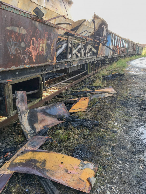 GALERIE: Historické vagóny po požáru v Jaroměři