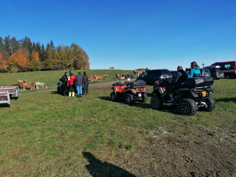 FOTOGALERIE: Pátrací akce na Šumavě