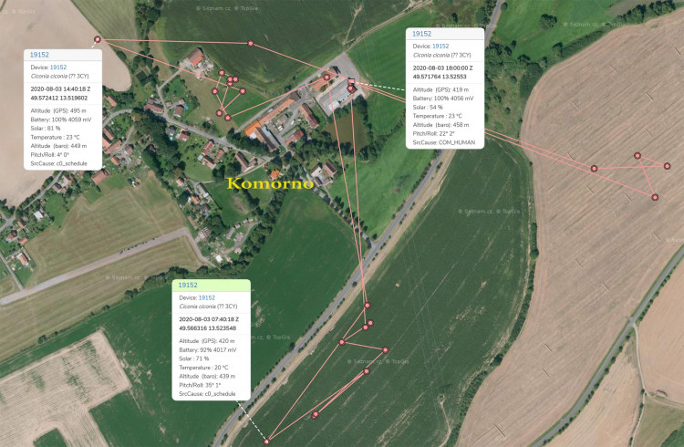 FOTOGALERIE: Čáp Kryštof cestuje do Afriky