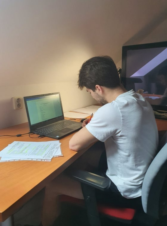 Vítězslav Brož se připravuje na maturitu