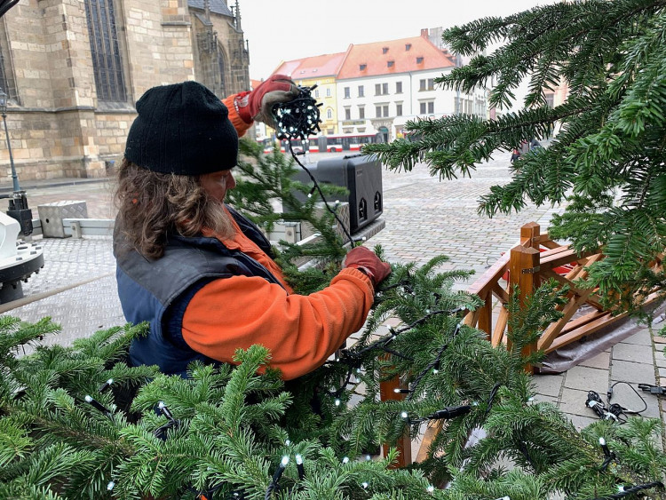 FOTOGALERIE: Zdobení vánočního stromu
