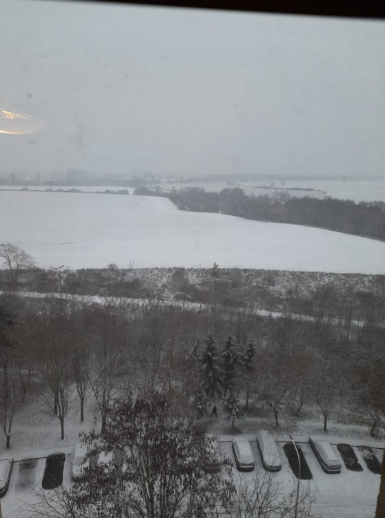 FOTOGALERIE: První sněhová nadílka letošní zimy v Praze očima čtenářů