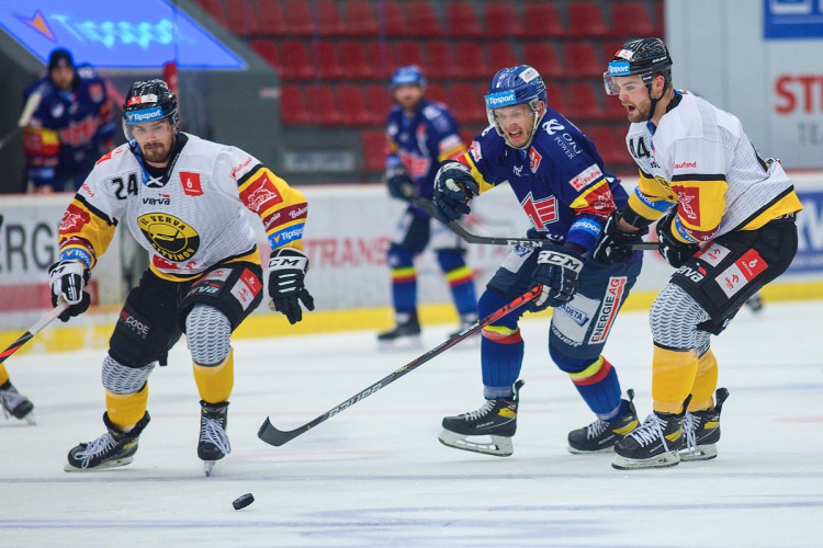 FOTOGALERIE: Druhé vítězství v řadě. Motoru se začíná dařit, v Budvar aréně přehrál Litvínov 4:3