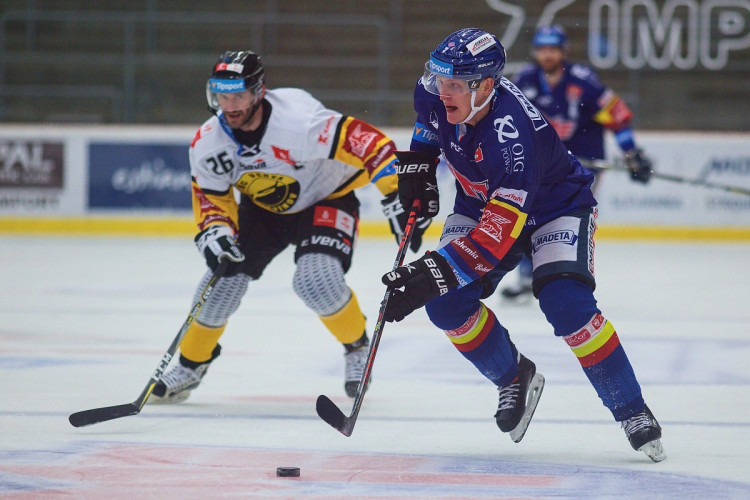 FOTOGALERIE: Druhé vítězství v řadě. Motoru se začíná dařit, v Budvar aréně přehrál Litvínov 4:3