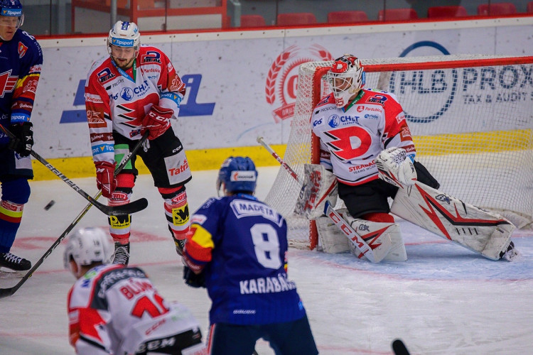 FOTOGALERIE: Madeta Motor ČB - HC Dynamo Pardubice