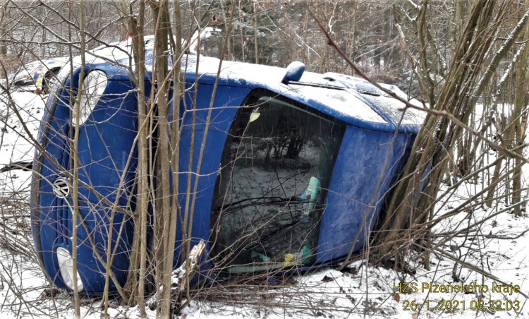 FOTOGALERIE: Nehody na sněhu