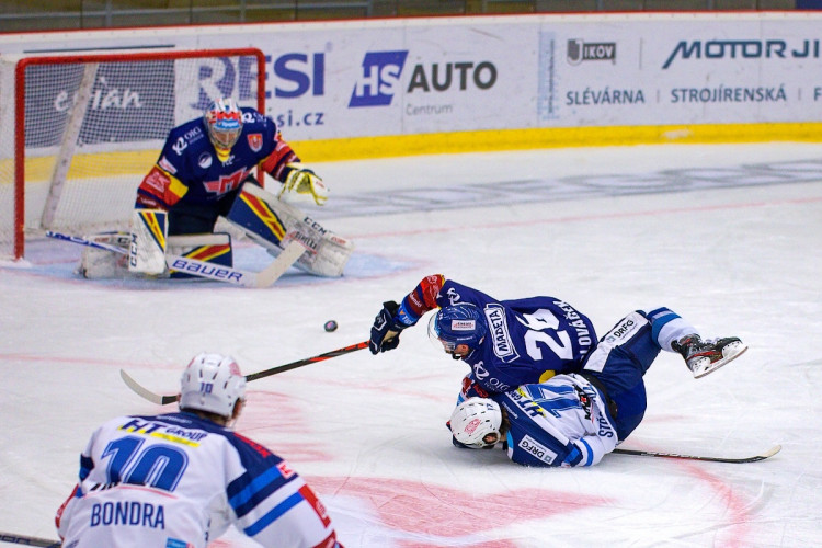 FOTOGALERIE: Dvakrát vedl doma o dvě branky, Motor ale utkání s Kometou nakonec ztratil