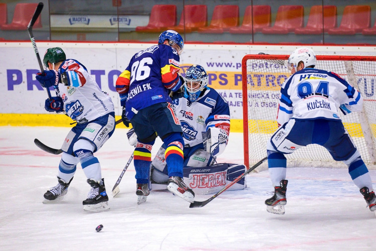 FOTOGALERIE: Dvakrát vedl doma o dvě branky, Motor ale utkání s Kometou nakonec ztratil