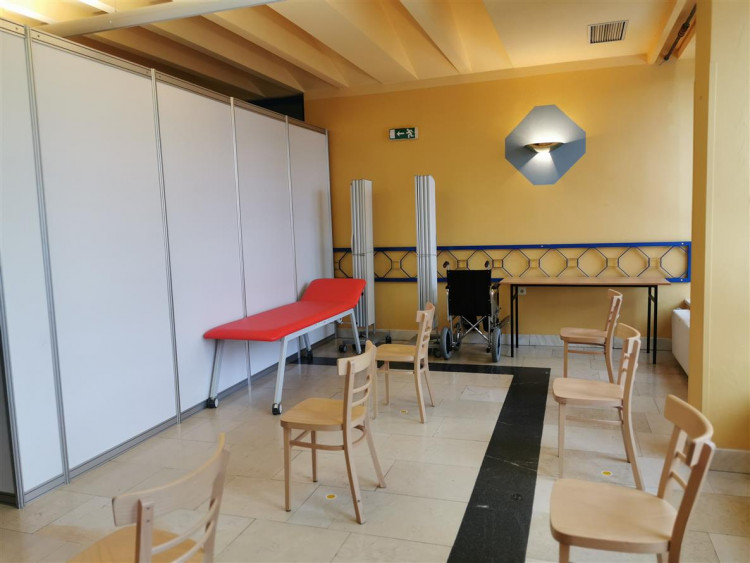 První očkovací centrum na Vysočině, Pelhřimov, KD Máj