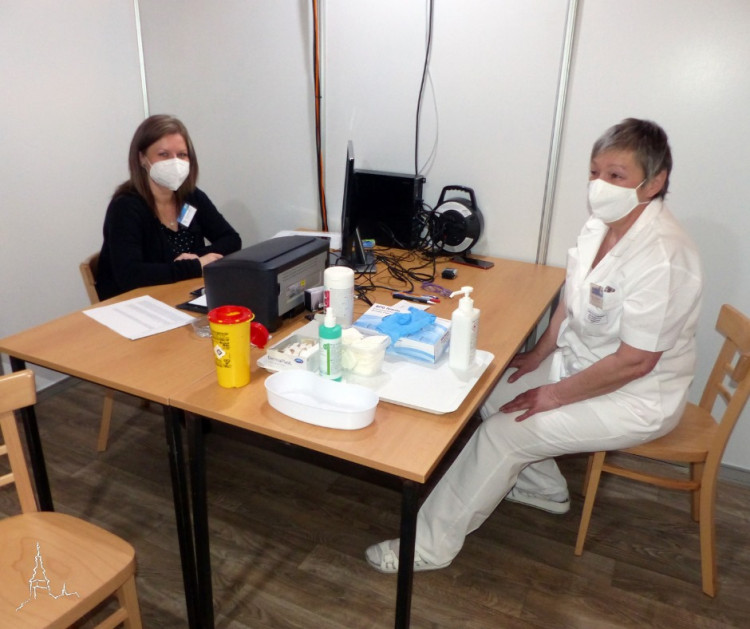 První očkovací centrum na Vysočině, Pelhřimov, KD Máj