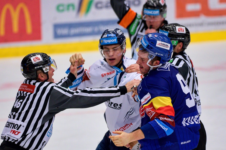 FOTOGALERIE: Výsledková krize pokračuje. Motor doma nestačil ani na Liberec, Bílí Tygři vyhráli 5:2