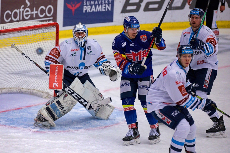 FOTOGALERIE: Výsledková krize pokračuje. Motor doma nestačil ani na Liberec, Bílí Tygři vyhráli 5:2