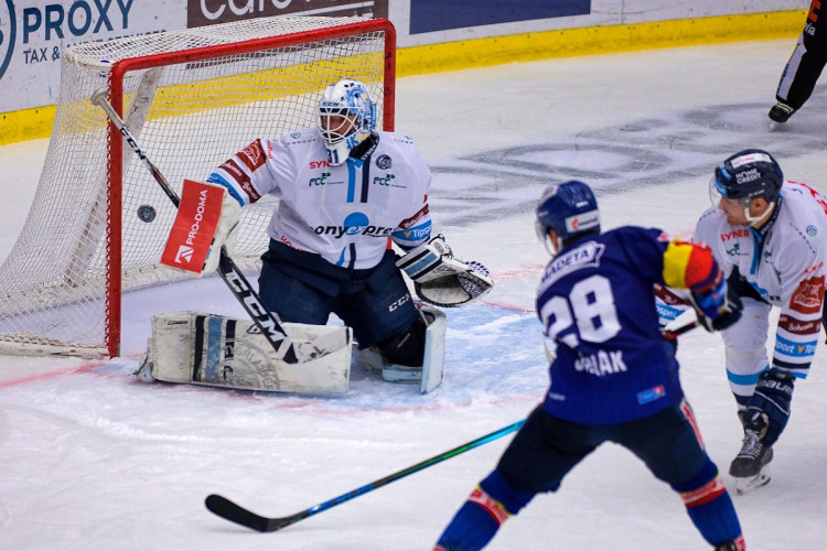 FOTOGALERIE: Výsledková krize pokračuje. Motor doma nestačil ani na Liberec, Bílí Tygři vyhráli 5:2