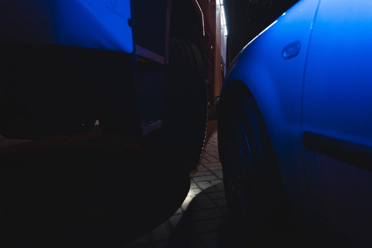 Průjezd hasičských aut ulicemi Třebíče