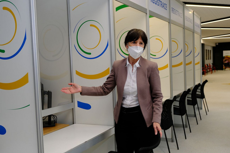 FOTOGALERIE: Velkokapacitní očkovací místo