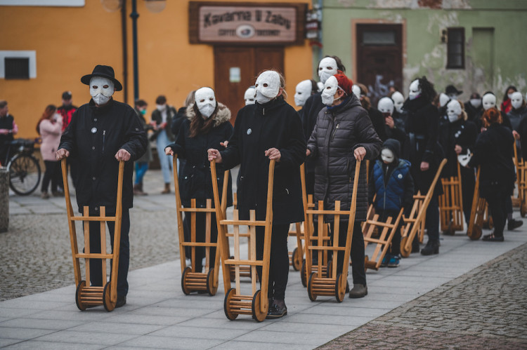 Tradiční hrkání v Českých Budějovicích