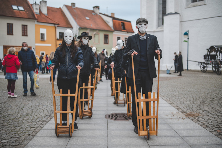 Tradiční hrkání v Českých Budějovicích