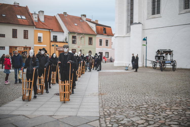 Tradiční hrkání v Českých Budějovicích