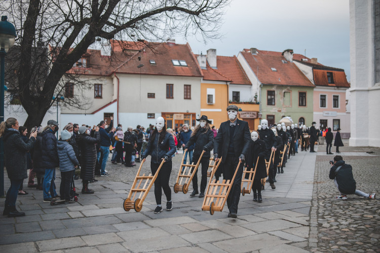 Tradiční hrkání v Českých Budějovicích