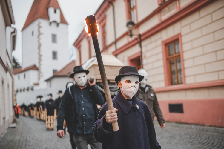 Tradiční hrkání v Českých Budějovicích