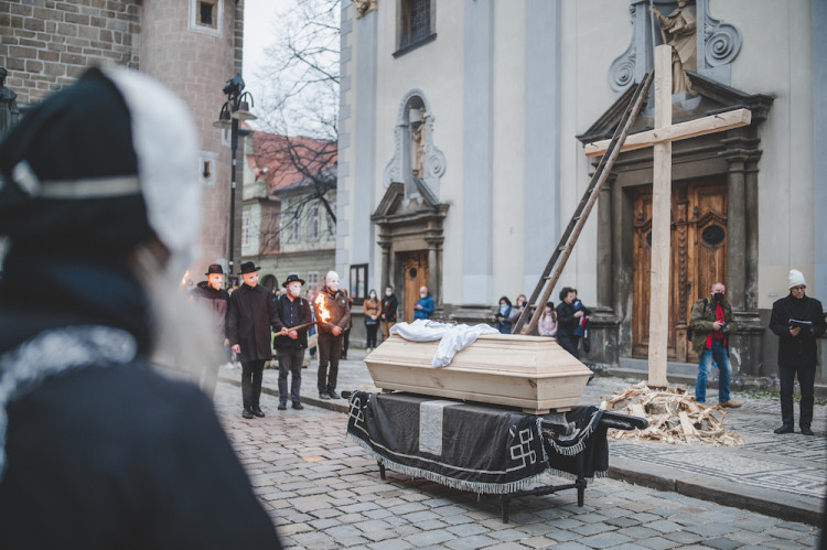 Tradiční hrkání v Českých Budějovicích