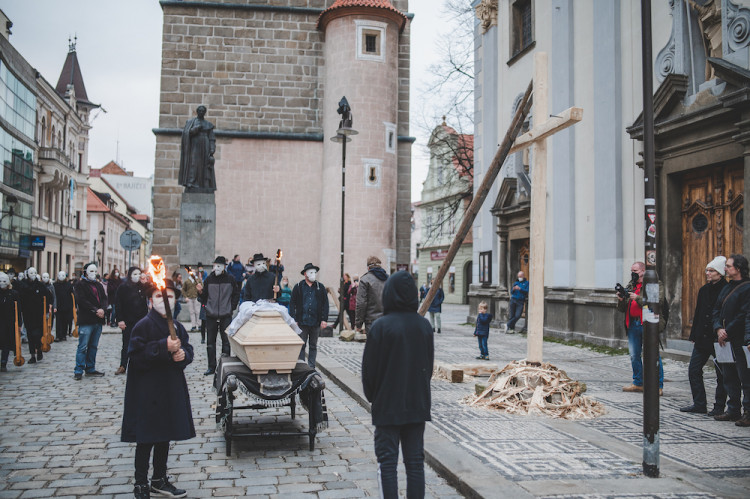 Tradiční hrkání v Českých Budějovicích