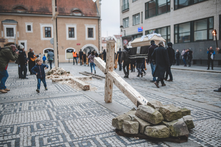 Tradiční hrkání v Českých Budějovicích
