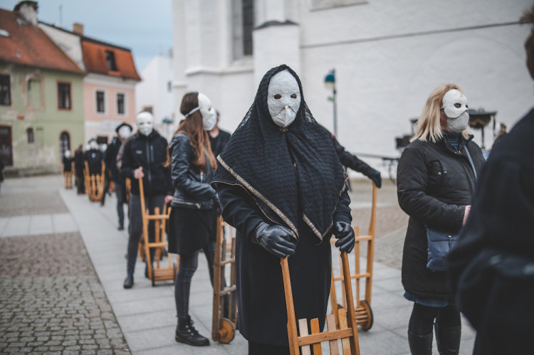 Tradiční hrkání v Českých Budějovicích
