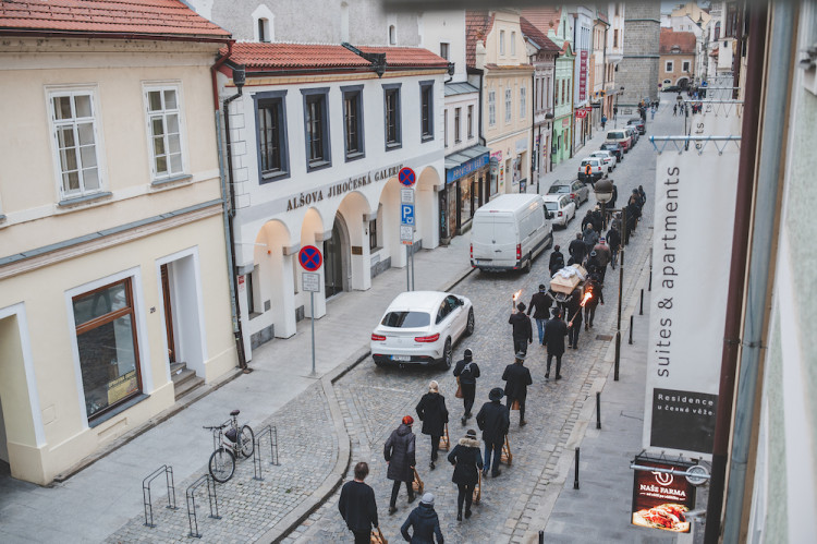 Tradiční hrkání v Českých Budějovicích
