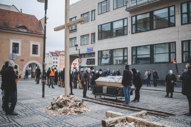 Tradiční hrkání v Českých Budějovicích
