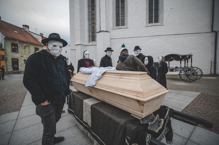 Tradiční hrkání v Českých Budějovicích