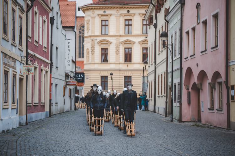 Tradiční hrkání v Českých Budějovicích