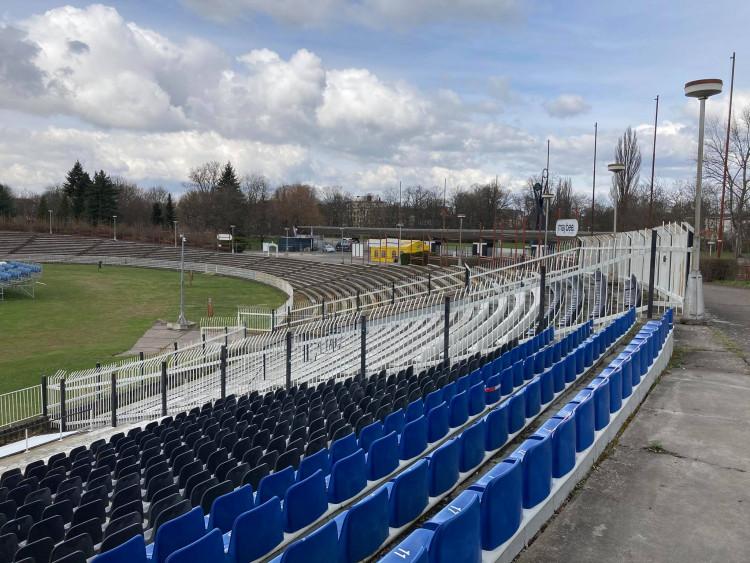  Starý fotbalový stadion v Hradci Králové