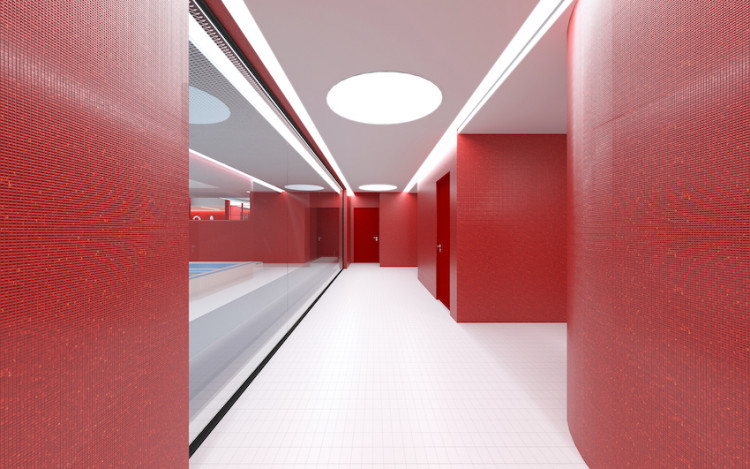 Vizualizace libereckého bazénu