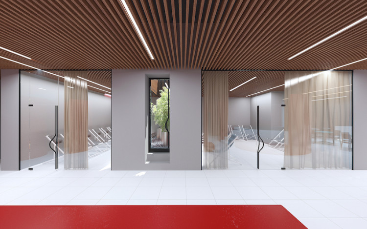 Vizualizace libereckého bazénu