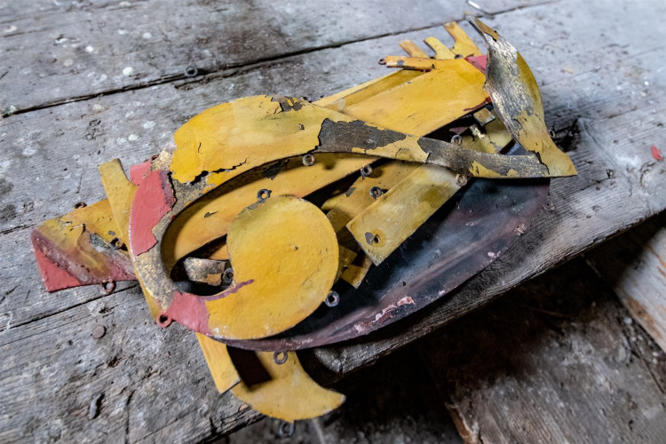 Sejmutí ciferníku na radničních hodinách v Jihlavě