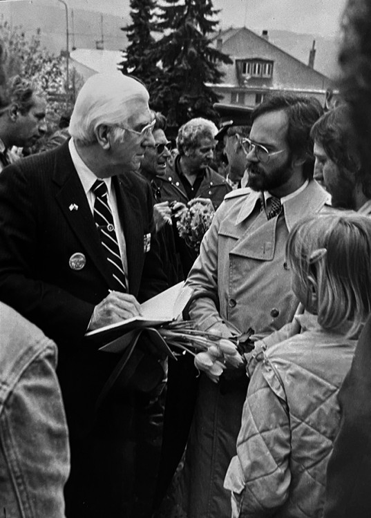 Fotografie StB z archivu ABS. Kašperské Hory 1987