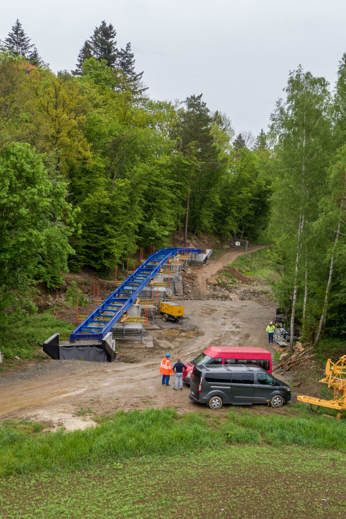 Most pro cyklisty na Plumlovské přehradě