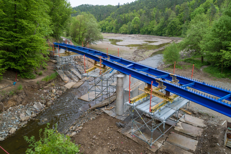 Most pro cyklisty na Plumlovské přehradě